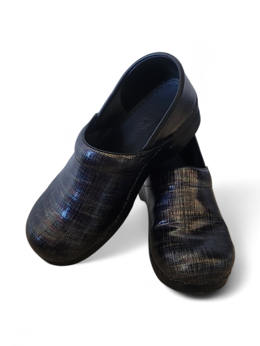 Dansko Women's Black Iridescent Clogs